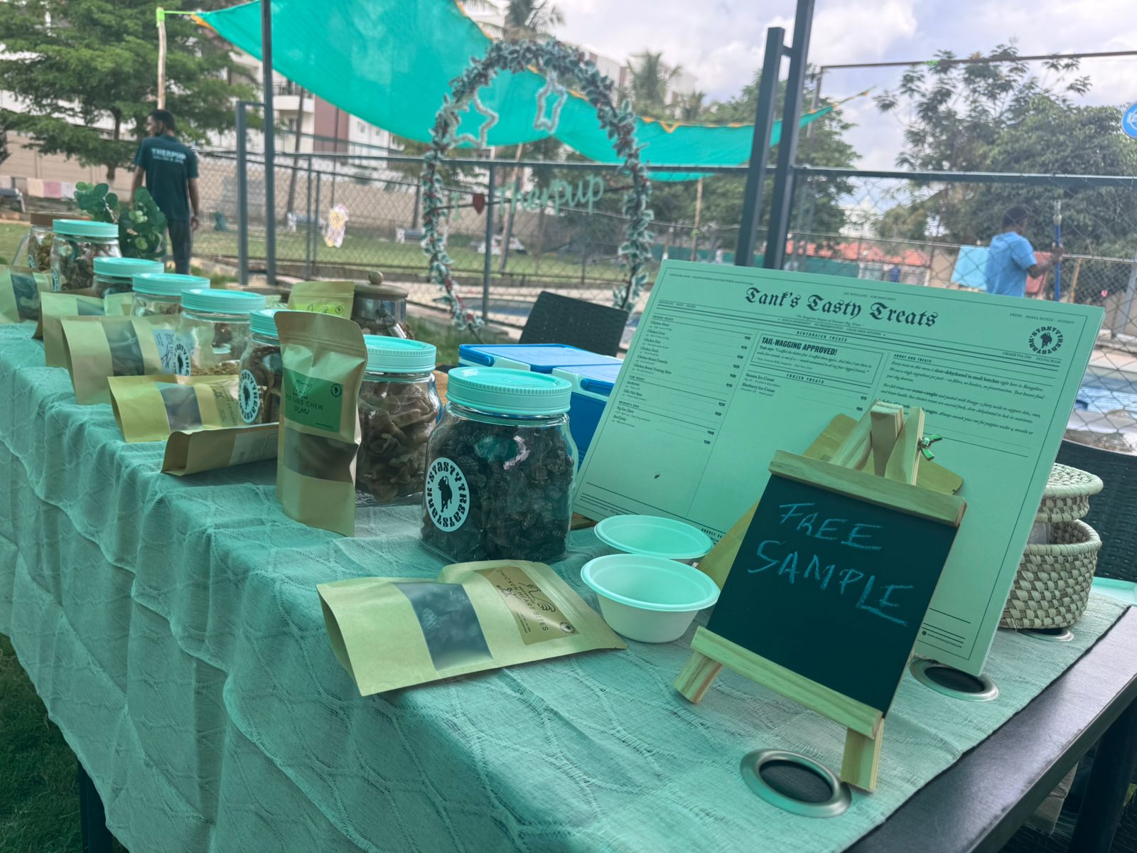 Our first stall setup at Therpup